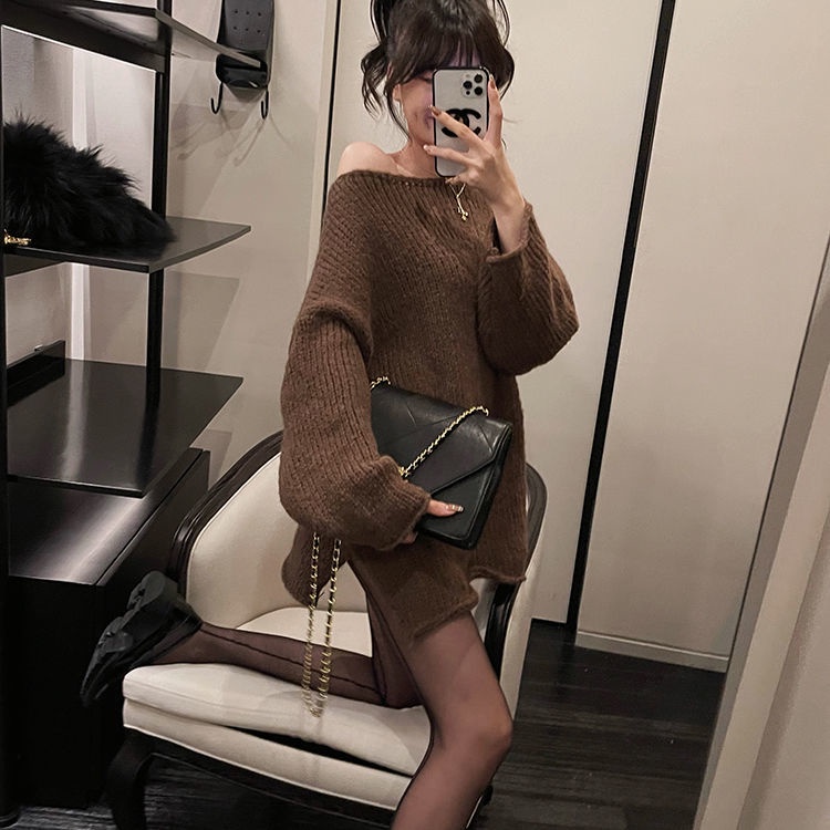 Áo dệt kim phong cách Hàn Quốc cổ điển cá tính thời trang