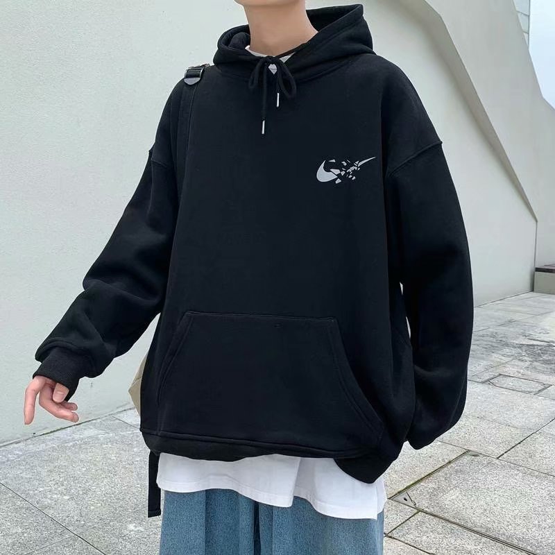 3 Colors【M-XXL】Sweatshirt Printing Hook Long Sleeve Hoodie Sweater Coat Casual Outerwear Loose | BigBuy360 - bigbuy360.vn