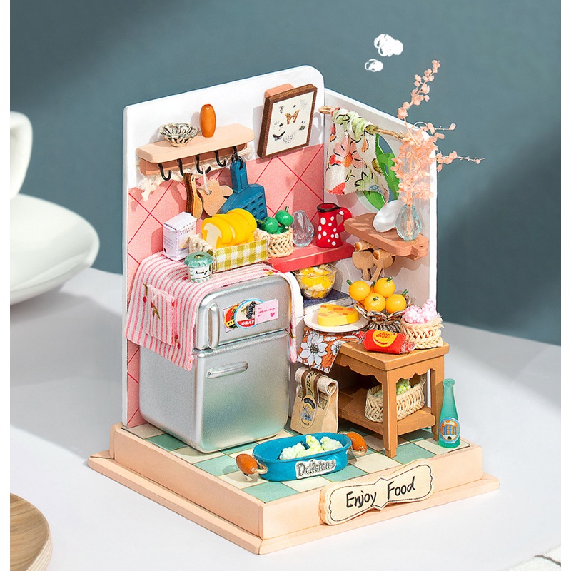 DIY Mô Hình Góc Nhỏ Căn nhà Siêu MINI Siêu Đáng Yêu Thích Hợp Trang Trí Bàn Học Phòng Ốc