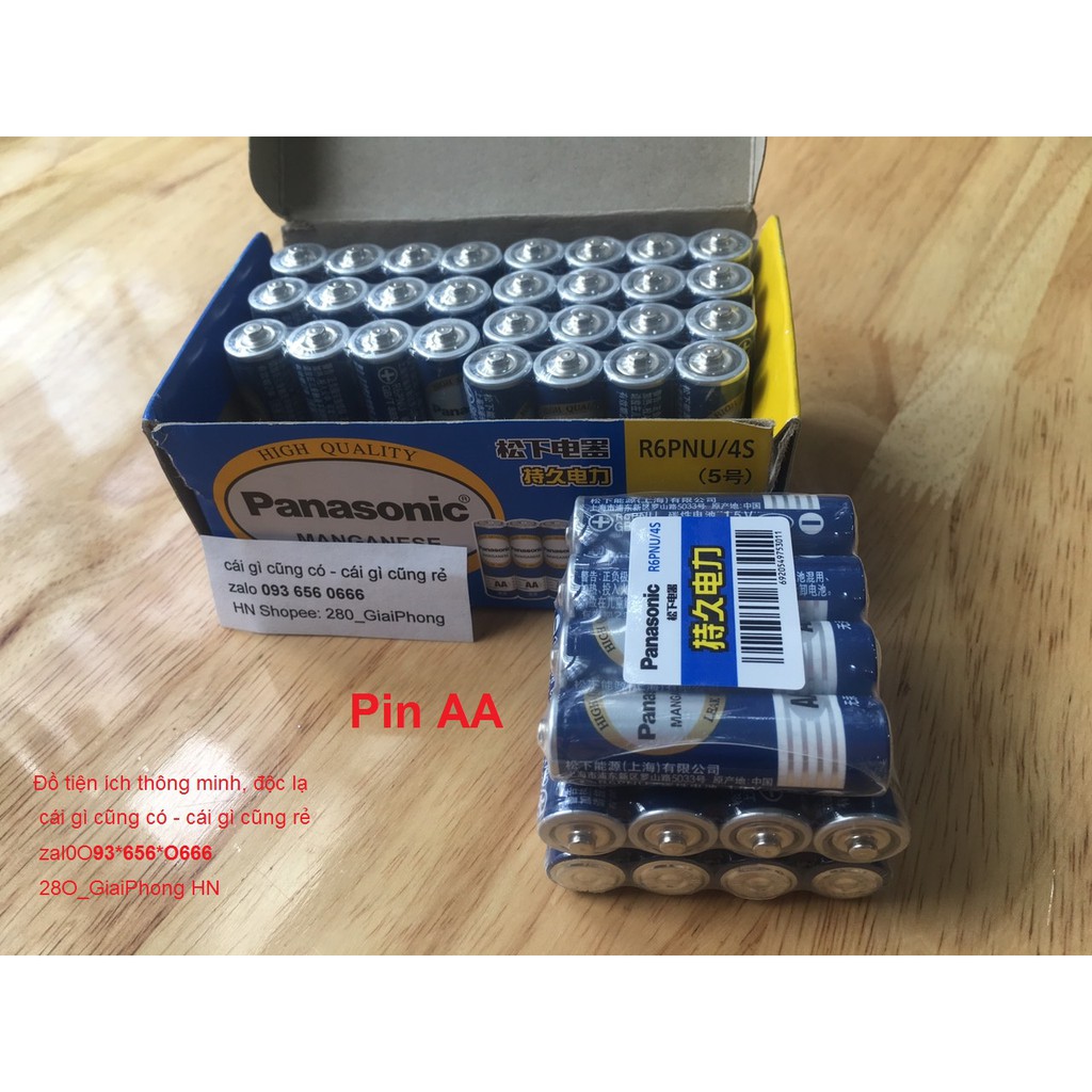 Vỉ 2 viên Pin tiểu Panasonic AA / AAA 1,5V , pin alkaline sạc AA/AAA  1,2V - dùng cho đèn pin, điều khiển