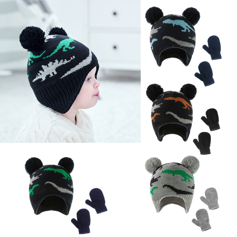 Mũ Beanie Dệt Kim Giữ Ấm Thời Trang Mùa Đông Cho Bé Trai Và Gái