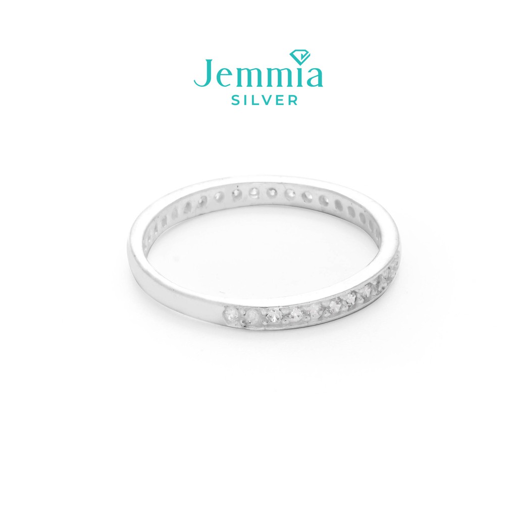 Nhẫn bạc nữ Jemmia đá tấm nhẹ nhàng - JM2096