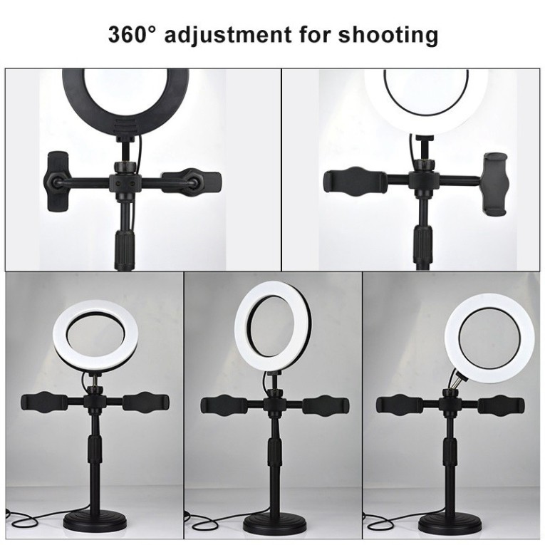 ivn170 Đèn LiveStream 16cm hỗ trợ ánh sáng chụp ảnh make up 3 chế độ - Chất liệu hợp kim chắc chắn - Phù hợp gắn các máy | BigBuy360 - bigbuy360.vn