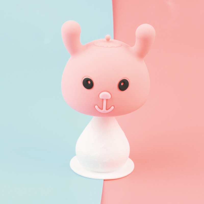 Đồ Chơi Gặm Nướu Bằng Hạt Silicon Không BPA Hình Thỏ Hoạt Hình Giúp Giảm Đau Cho Bé Sơ Sinh Mọc Răng