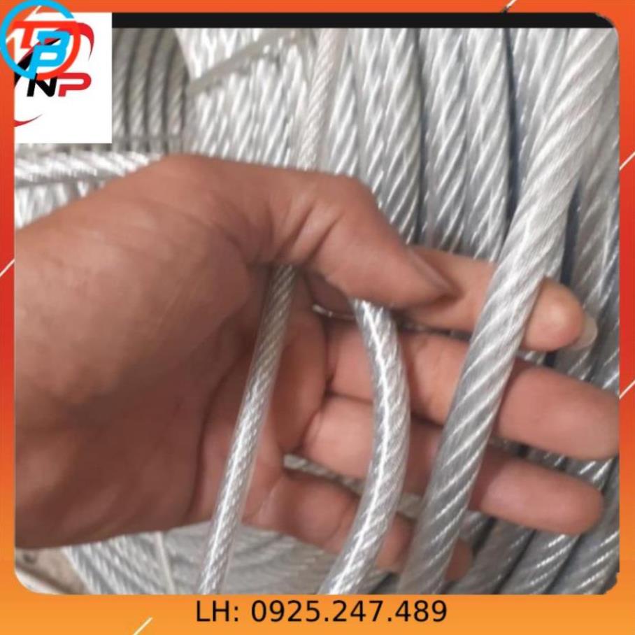 50 Mét cáp bọc nhựa 6mm.chịu lực tốt,chống rỉ sét...kimkhinhatphat