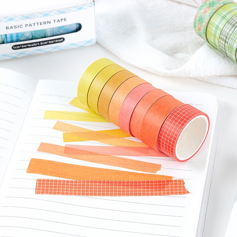 Bộ 8 cuộn Washi Tape theo chủ đề SA10-04 trang trí scrapbook, sổ tay planner,.. [ 065 ]