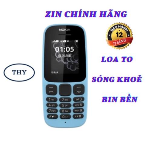 [ Quà tặng là que chọc sim gon ]Điện thoại nokia 105 đời 2017, điện thoại giá rẻ, hàng chính hãng kèm pin sạc