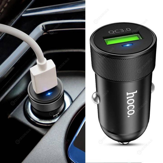 Sản Phẩm Tẩu sạc Hoco Z32 cổng đơn sạc nhanh QC3.0 .