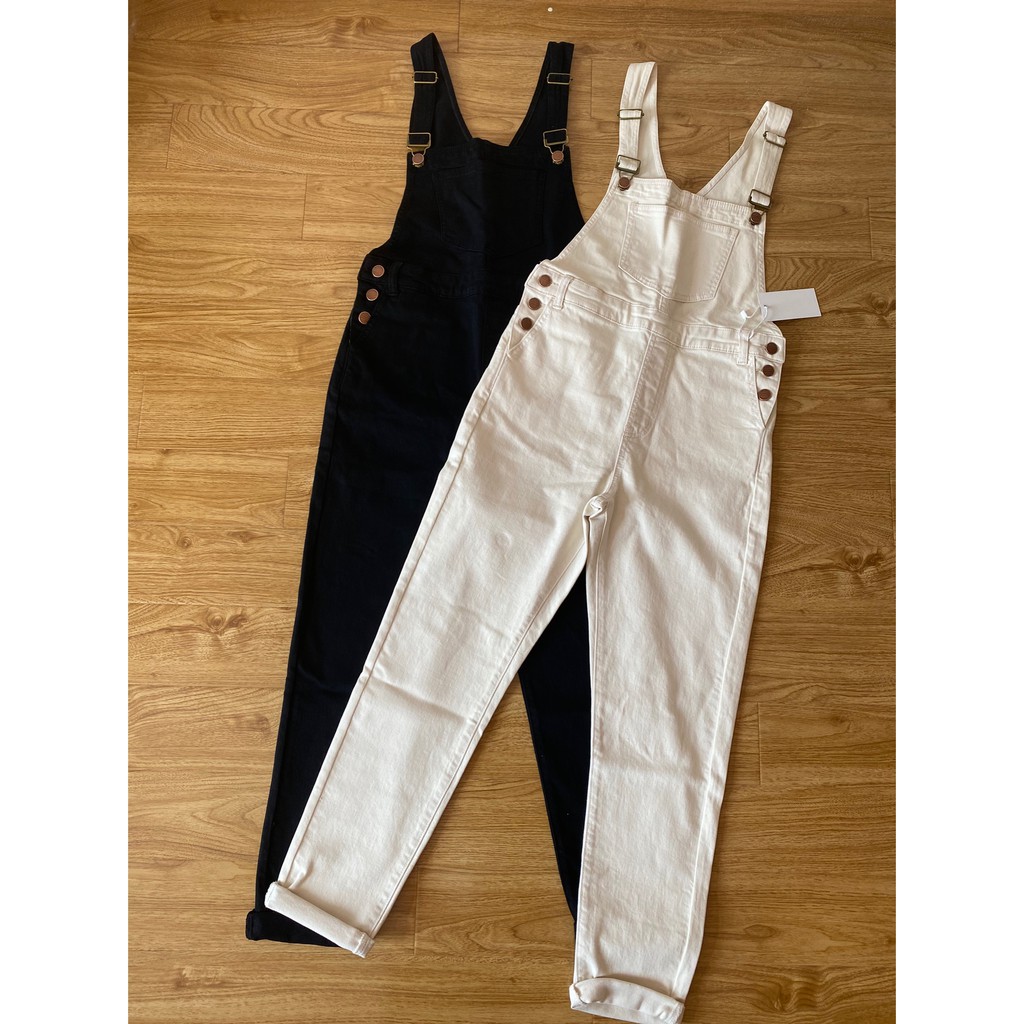 Quần Yếm Overall Jeans nữ cao cấp thương hiệu Five Jeans màu đen | BigBuy360 - bigbuy360.vn