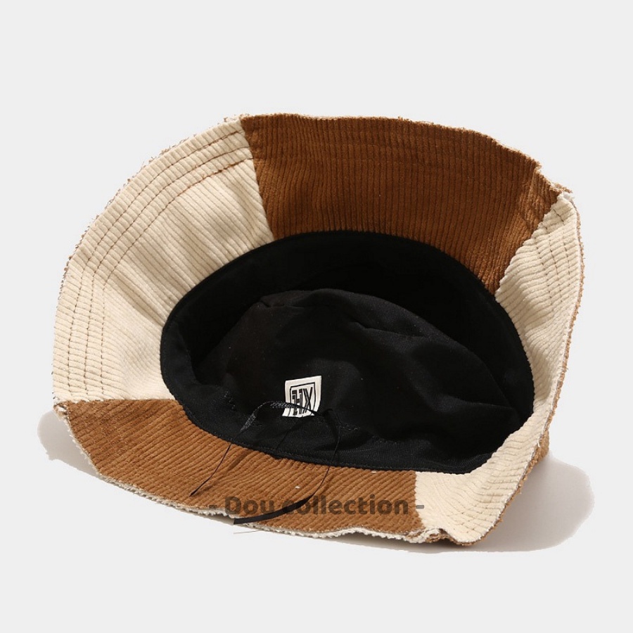 [Nowship2h] Mũ Nón Bucket Retro Unisex Vành Ngắn Phôi 2 Màu Phong Cách Hàn Quốc - Chất Liệu Nhung - Mã NV034