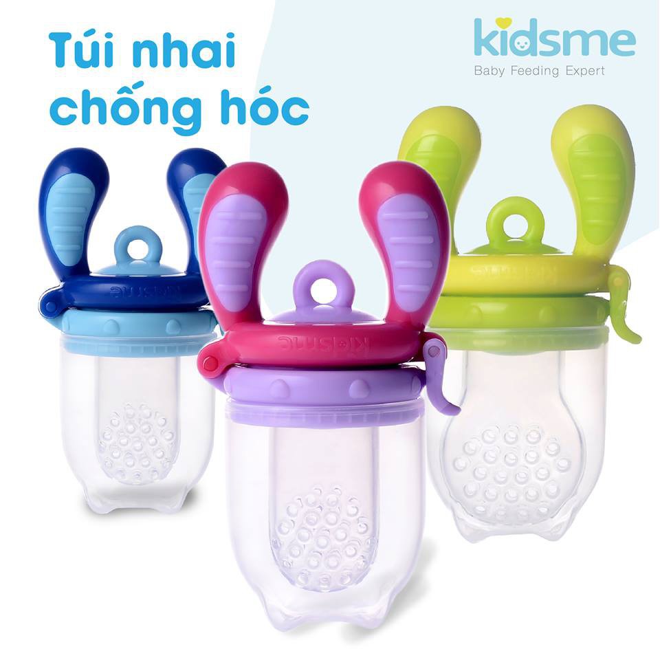 [CHÍNH HÃNG] Túi nhai silicon cao cấp chống hóc Kiss Mee