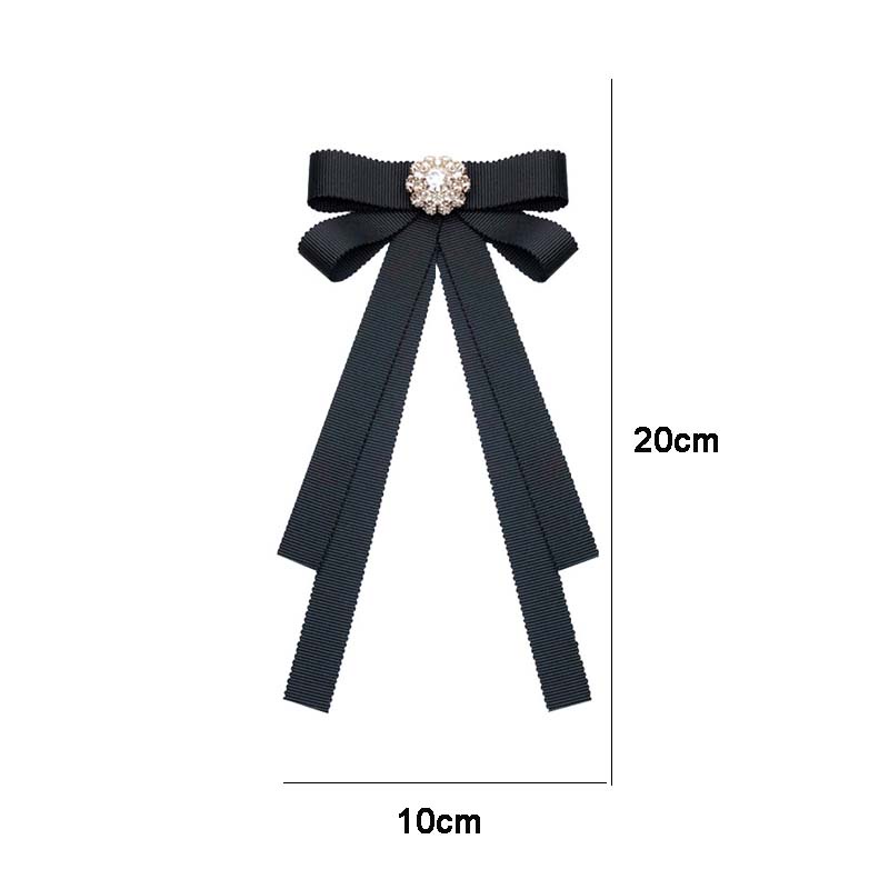 Ghim Cài Áo Hình Nơ Đính Đá Pha Lê Xinh Xắn