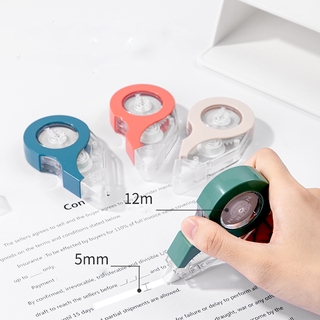 Uareliffe Nusign Con lăn sửa lỗi Băng keo 12mx5mm Công cụ sửa lỗi nhỏ dễ thương Băng dán màu trắng cho học sinh Băng xóa lỗi Băng sửa lỗi Đai lưng Đồ dùng văn phòng Văn phòng phẩm