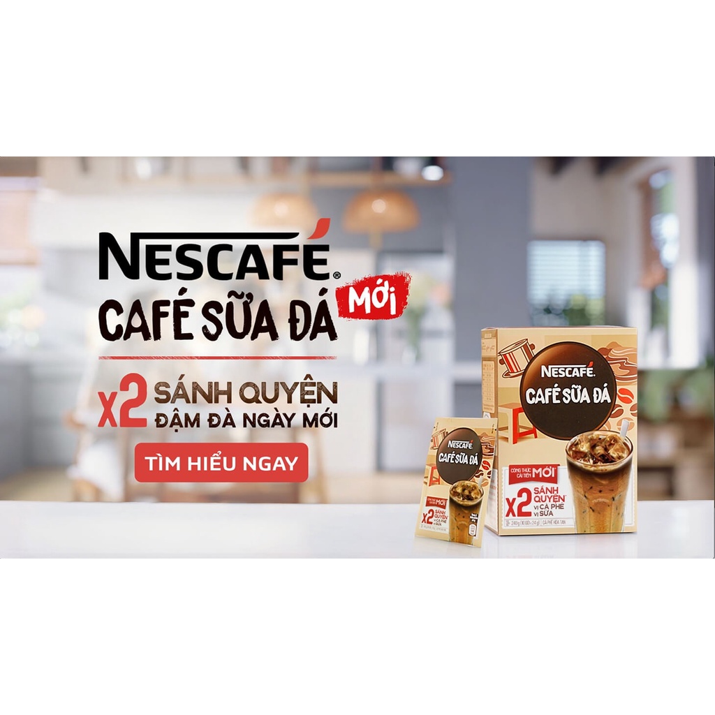 Cà phê sữa đá NesCafe nhân đôi sánh quyện 200g