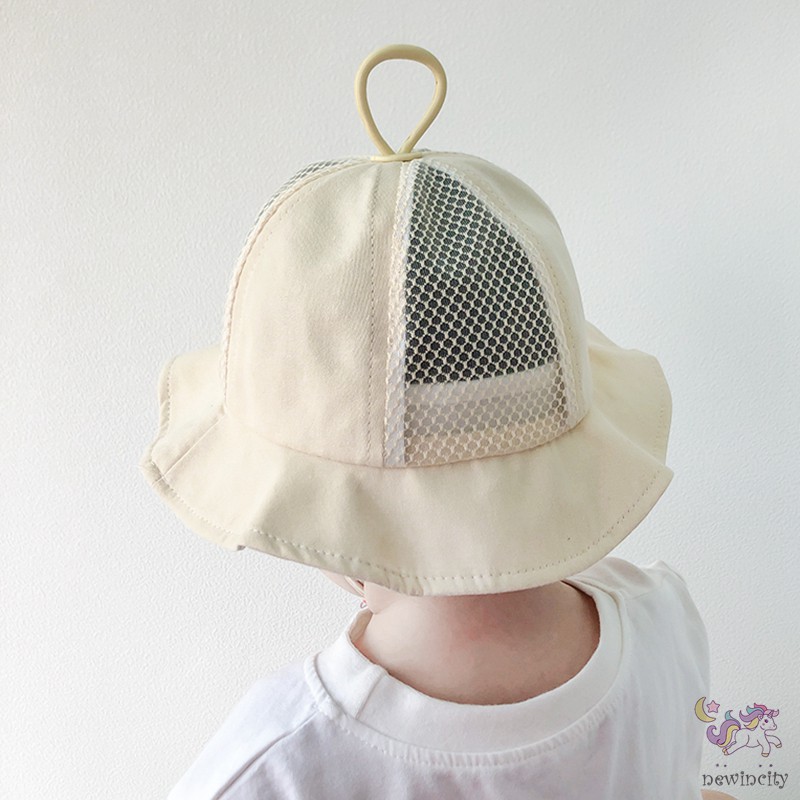 Mũ Lưỡi Trai Phối Lưới Thoáng Khí Họa Tiết Hoạt Hình Phong Cách Hàn Quốc