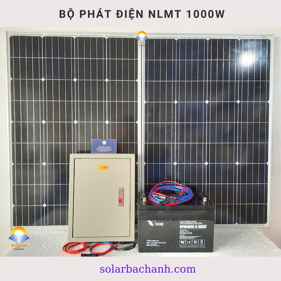 Máy Phát Điện Năng Lượng Mặt Trời 1000W (Điện 220V)