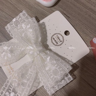 🎀 CỘT TÓC NƠ REN TẦNG DÀI - [Nhà Nấm handmade]