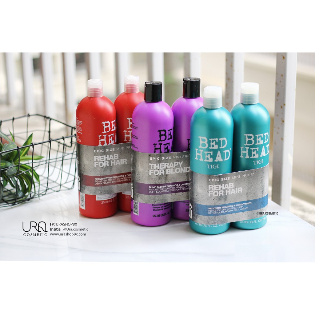 [Chính Hãng]Cặp dầu gội BED HEAD TIGI URBAN ANTIDOTES Resurrection 750ml*2 DẦU GỘI PHỤC HỒI TÓC CẤP ĐỘ3 | BigBuy360 - bigbuy360.vn