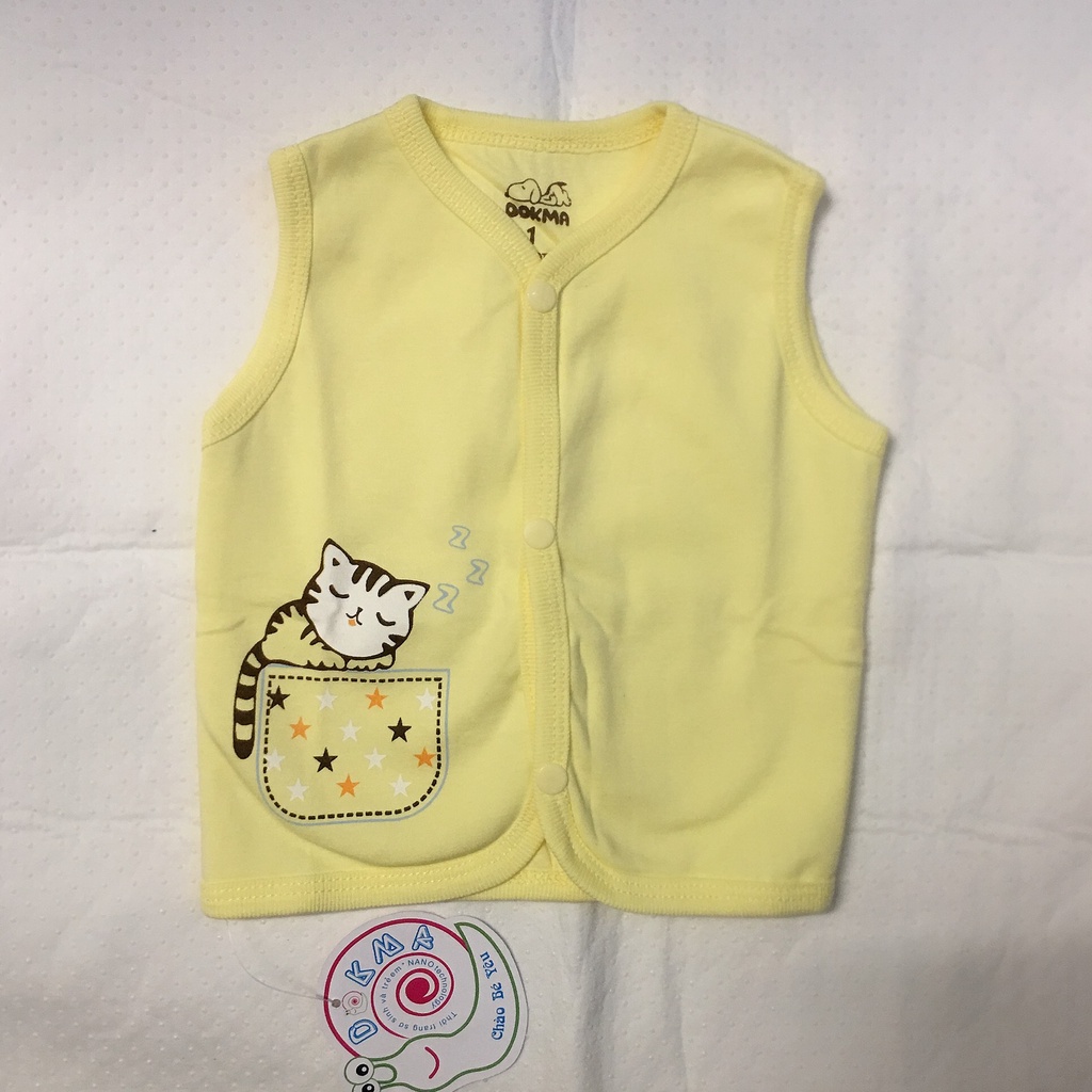 Dokma - Áo gile 2 lớp cho bé từ 0-9m