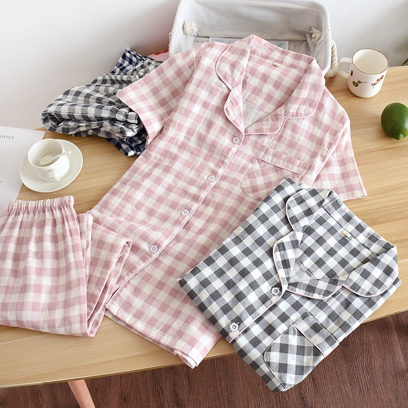 ✽ Big size ✽ Bộ Ngủ Mặc Nhà Vải Xô Nhật Sọc Trang Nhã ✽ Bộ Sau Sinh Thoáng Mát ✽ IVY610 | BigBuy360 - bigbuy360.vn