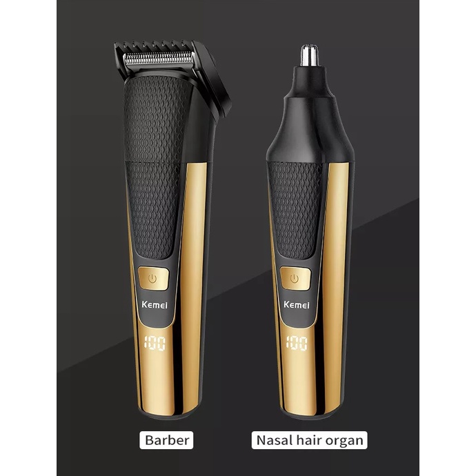 Tông Đơ Cắt Tóc Cạo Râu Tỉa Lông Mũi 3 in 1 Kemei Km 6551