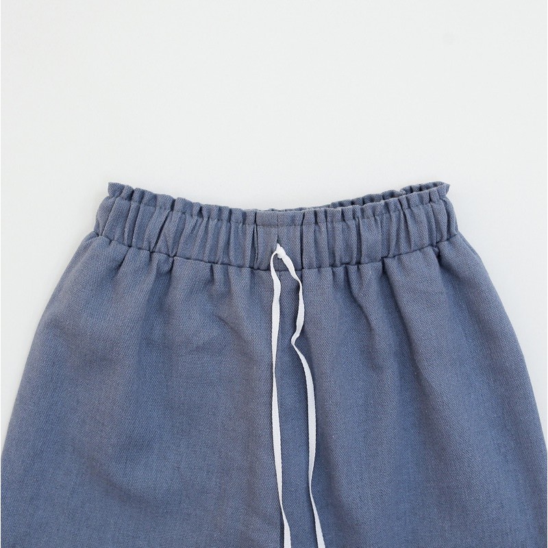 [Mã BMBAU50 giảm 7% đơn 99K] Quần Cạp Chun Linen Cho Bé Trai Và Bé Gái (7-17kg) PETIT MOMO H025