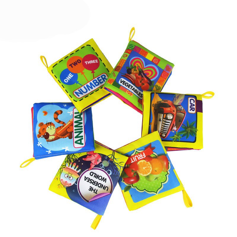 Coolplay Bộ sách vải chất liệu mềm mại gồm nhiều chủ đề cho bé