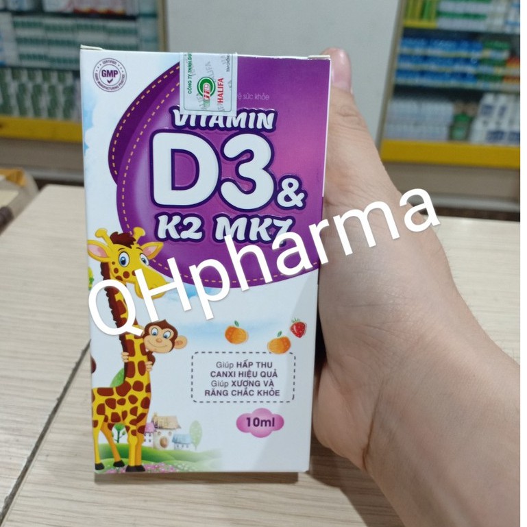 VITAMIN D3 K2 MK7 giúp bổ sung d3 tăng hấp thụ canxi cho trẻ nhỏ