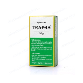 Bột khử mùi TRAPHA lọ 30g