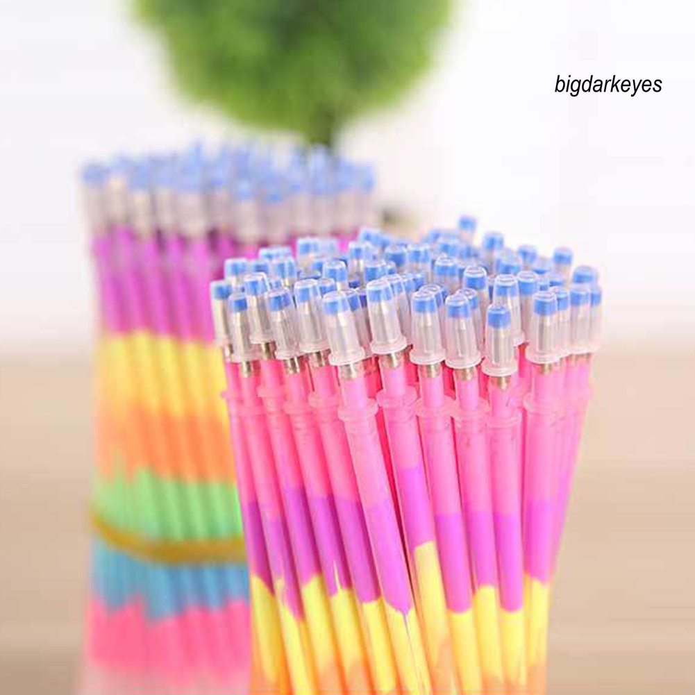 Set 20 Ruột Bút Bi Ngòi 0.5mm Màu Sắc Cầu Vồng Xinh Xắn