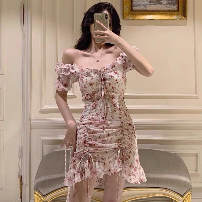 [ Mã FAMAYWA2 giảm 10K đơn 50K] Đầm trễ vai dự tiệc body sexy dáng ngắn phong cách ulzzang Hàn Quốc - Roxie | BigBuy360 - bigbuy360.vn