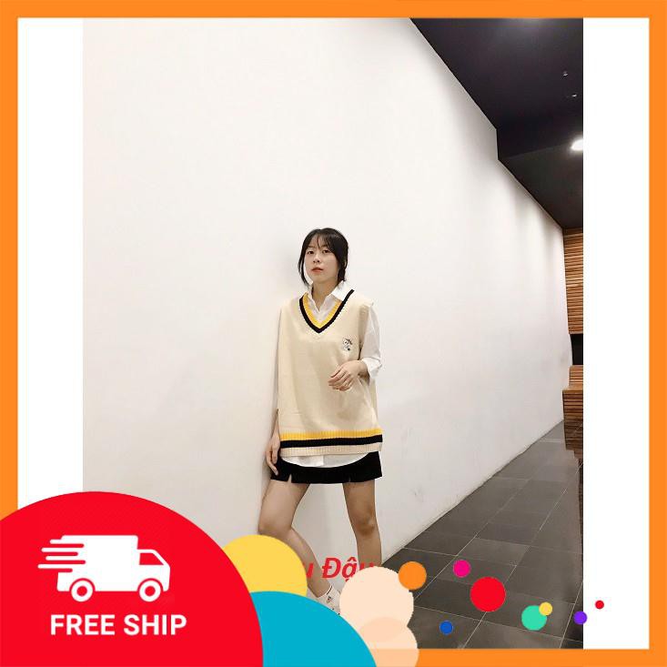 Áo Len Gile Mác Mèo Cute Cho Hoc Sinh Thời Trang Thu Đông Phong Cách Hàn Quốc - 012