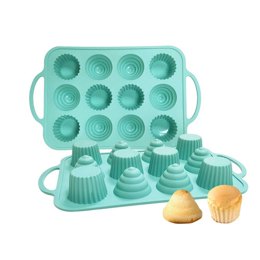 Khuôn Làm Bánh Muffin 12 Ngăn Tiện Dụng