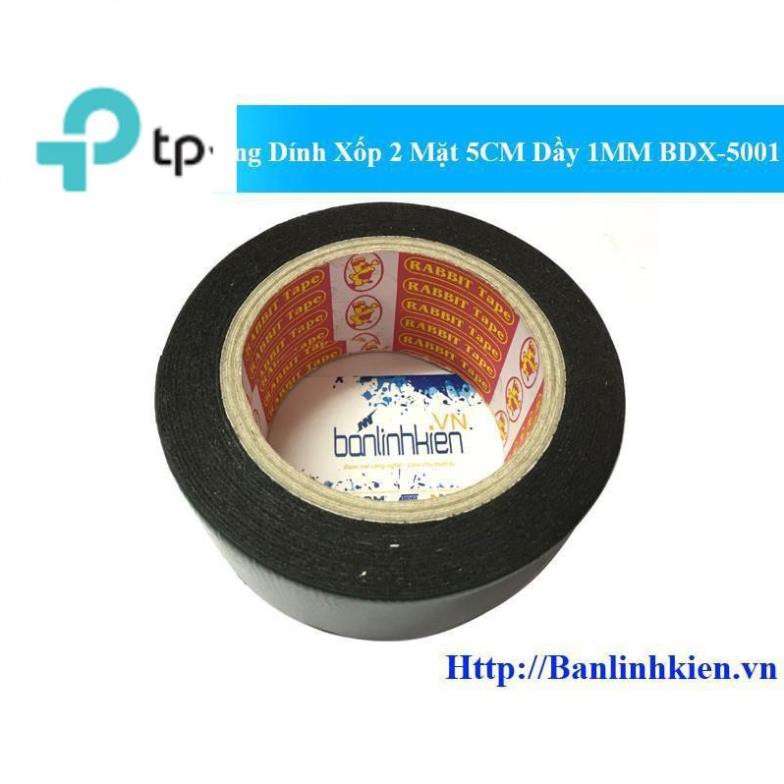 Băng Dính Xốp 2 Mặt 5CM Dầy 1MM BDX-5001