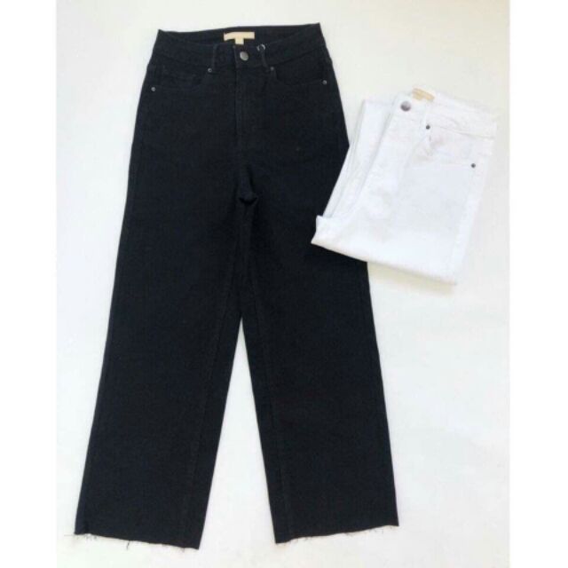 Quần Kaki Jean Suông Trắng- Đen | BigBuy360 - bigbuy360.vn