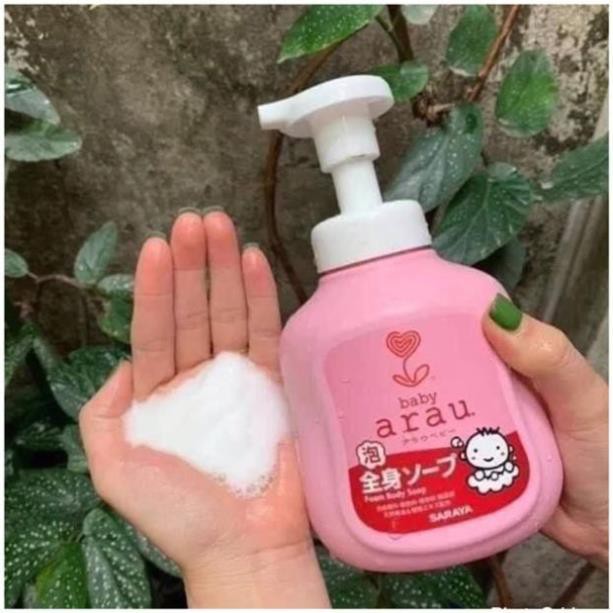 Sữa Tắm Gội Cho Bé Arau Baby Nhật Bản 450ml 100% Thiên Nhiên Nâng Niu Làn Da Nhạy Cảm Của Bé Yêu