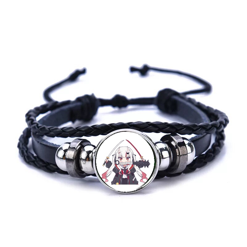 Vòng tay da lộn in hình AYAME NAKIRI Hololive Vtuber tiện lợi anime chibi xinh xắn thời trang