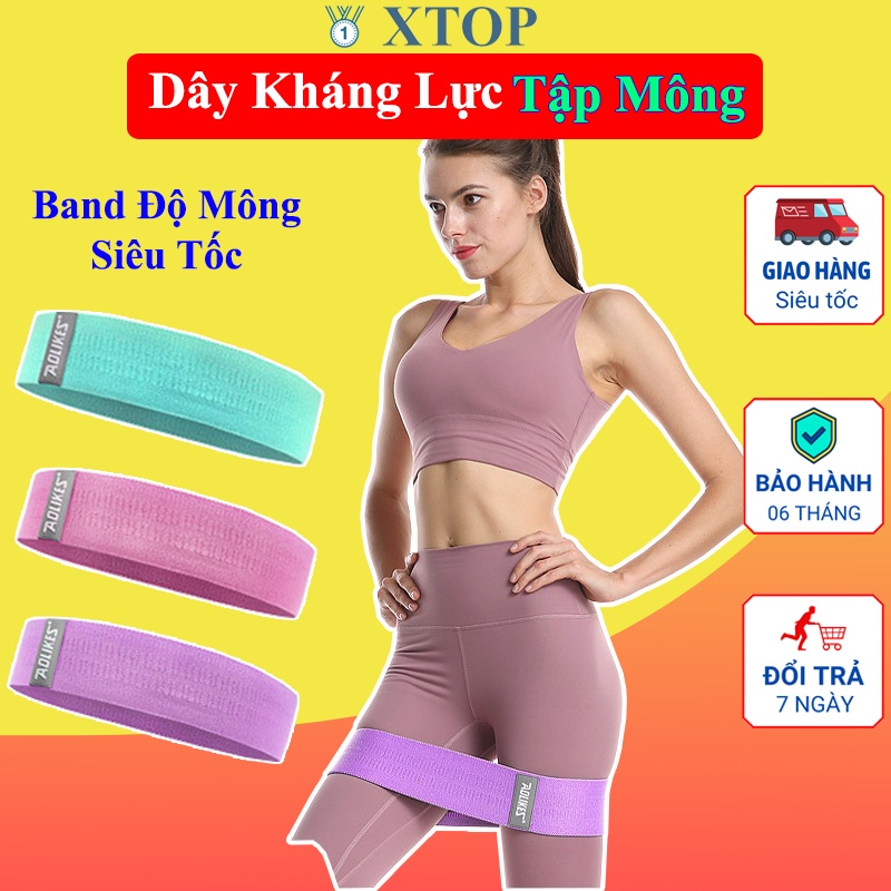 Dây MiniBand, Dây kháng lực tập gym Aolikes tập chân mông phụ kiện tập gym tốt nhất 3603