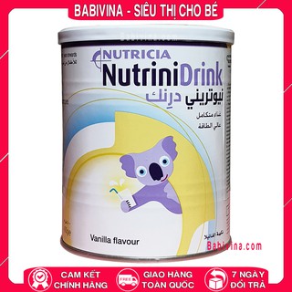 [LẺ GIÁ SỈ] Sữa Nutrinidrink Powder 400G Hương Vani | Hàng Chính Hãng Công Ty, Date th 03-04/2021 | NUTRINI DRINK