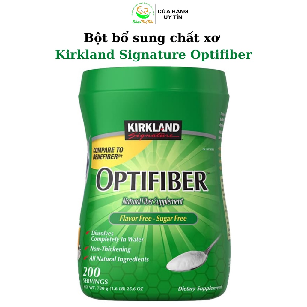 Bột hòa tan bổ sung chất xơ Kirkland Signature Optifiber  730g 200 servings.