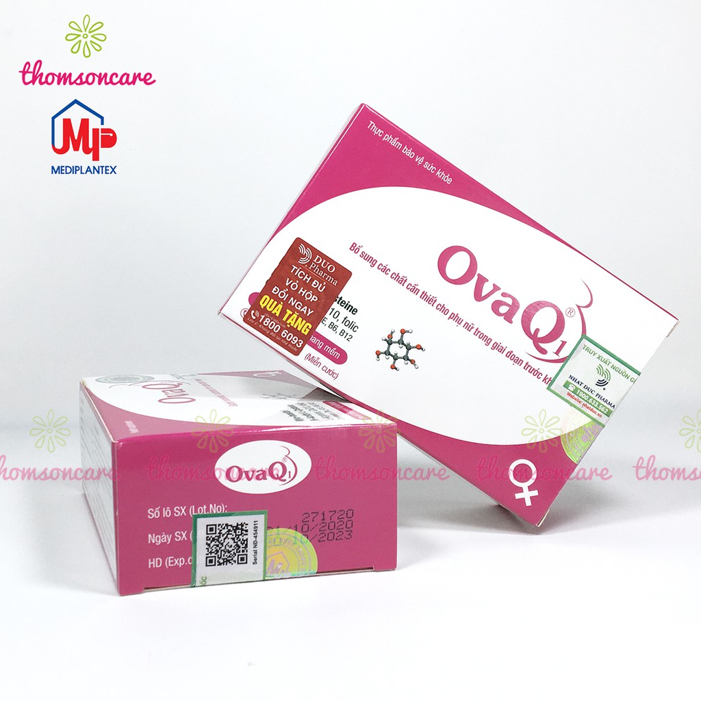OvaQ1 và SpermQ Mua 5h tặng 1h bằng tem tích điểm - hỗ trợ mang thai, tăng khả năng thụ thai, giảm vô sinh nam nữ