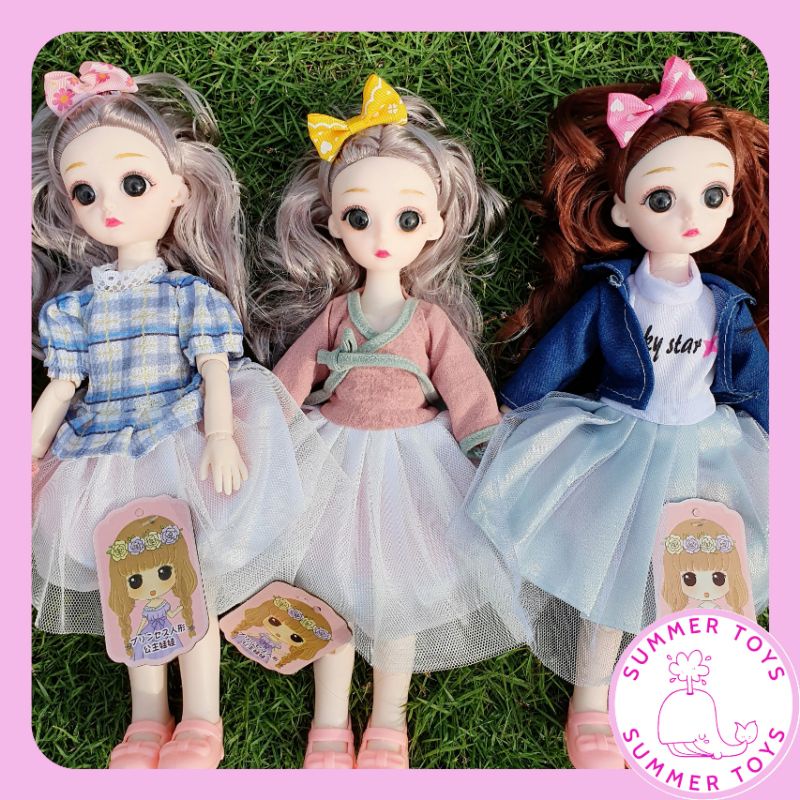 Búp bê barbie công chúa xinh xắn di chuyển khớp tay chân,30cm