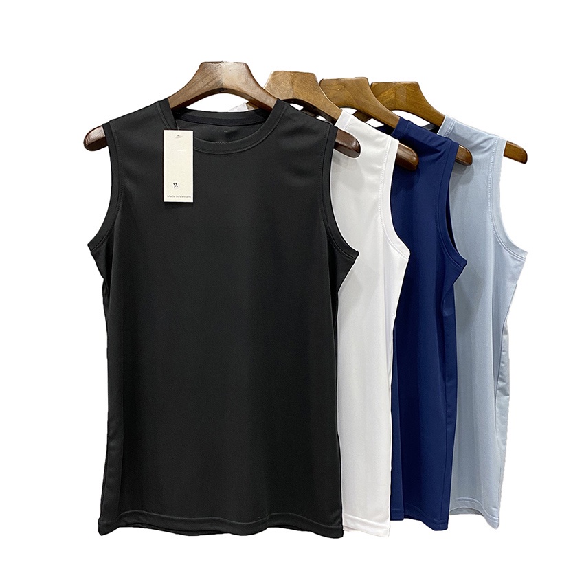 Áo Ba Lỗ Nam Sát Nách - Áo Thể Thao Nam TankTop Thun Lạnh 100%Cotton Mịn Mát Chuyên Tập Gym - Bóng Rổ Dáng Năng Động