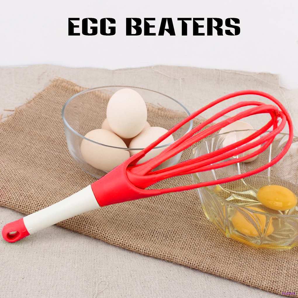 Dụng cụ đánh trứng bằng nhựa kiểu gấp gọn màu sắc ngẫu nhiên tiện dụng