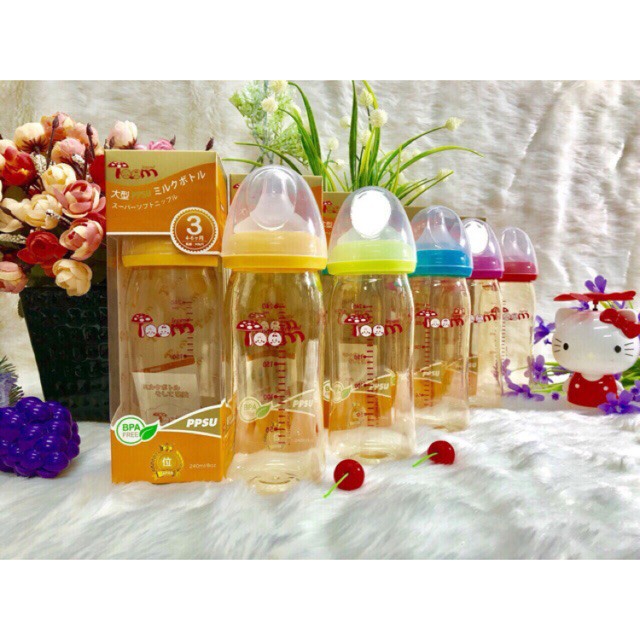 Bình Sữa Toom Nhật Bản 120ml/160ml/240ml