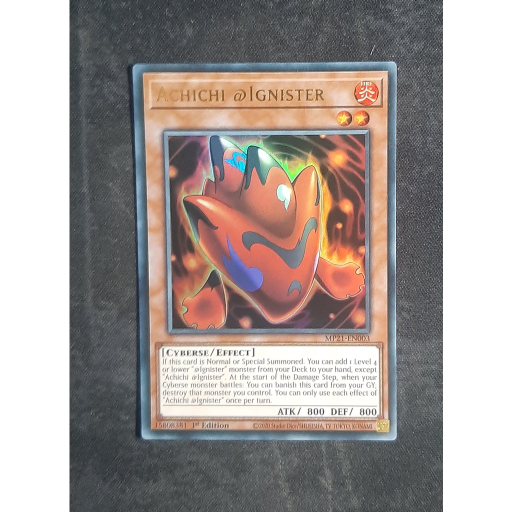 Thẻ Yugioh MP21-EN003 - Achichi @Ignister - Ultra Rare - 1st Edition