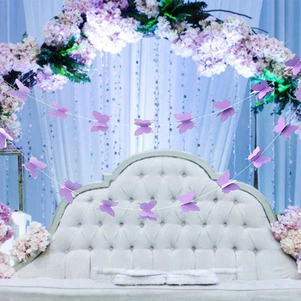 Vòng Hoa Giấy 3D Nhiều Màu Sắc 3M Dùng Trang Trí Phông Nền Tiệc Cưới