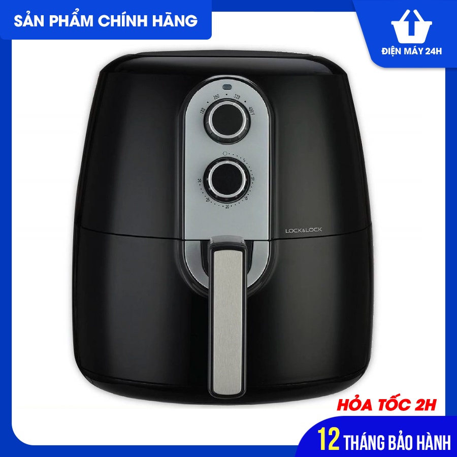 Nồi Chiên Không Dầu Lock&amp;Lock EJF151BLK (5.2L) (Đen)