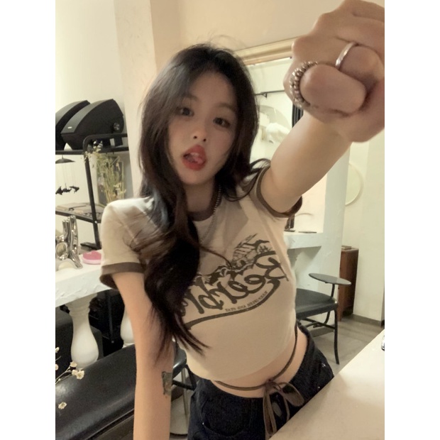 Áo Thun Nữ Ngắn Tay Thời Trang Hàn Quốc