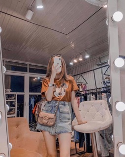 QUẦN JEANS GIẢ VÁY 2 TÚI